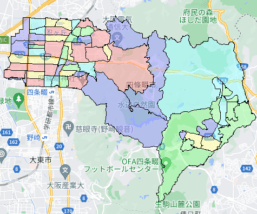 大阪府四條畷市でのポスティング効果を高める!人口・世帯数データ 大阪府四條畷市でのポスティング効果を高める!人口・世帯数データ