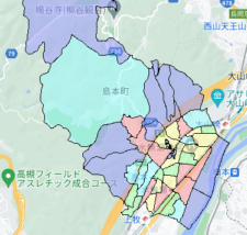大阪府島本町でのポスティング効果を高める!人口・世帯数データ 大阪府島本町でのポスティング効果を高める!人口・世帯数データ