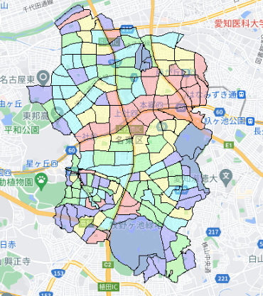 名古屋市名東区の人口・世帯数データ｜ポスティングのフィールド