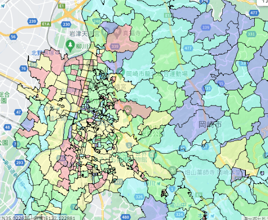 岡崎市の人口及び世帯数｜ポスティングのフィールド