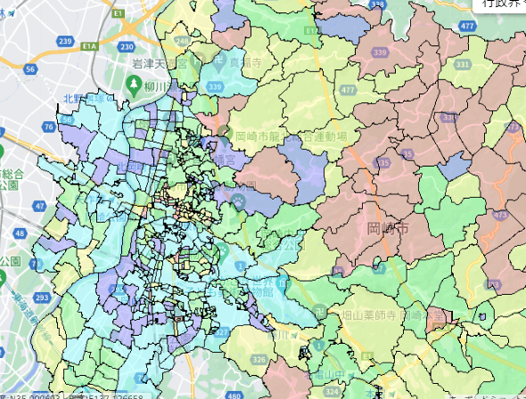 岡崎市の人口及び世帯数｜ポスティングのフィールド