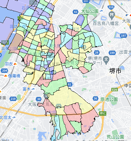 堺市西区でのポスティング効果を高める!人口・世帯数データ 堺市西区でのポスティング効果を高める!人口・世帯数データ