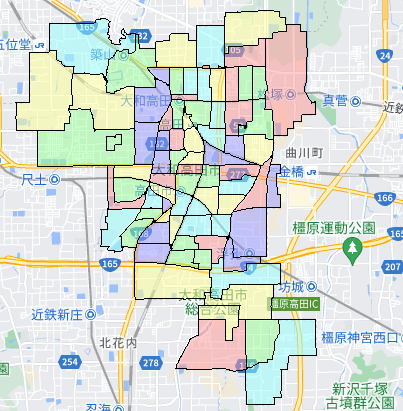 大和高田市でのポスティングに役立つ人口・世帯数データ