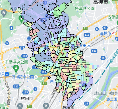 大阪府茨木市でのポスティング効果を高める!人口・世帯数データ 大阪府茨木市でのポスティング効果を高める!人口・世帯数データ