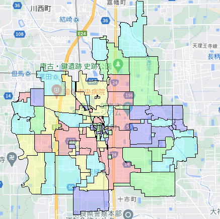 田原本町でのポスティングに役立つ人口・世帯数データ 田原本町でのポスティングに役立つ人口・世帯数データ