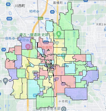 田原本町でのポスティングに役立つ人口・世帯数データ 田原本町でのポスティングに役立つ人口・世帯数データ