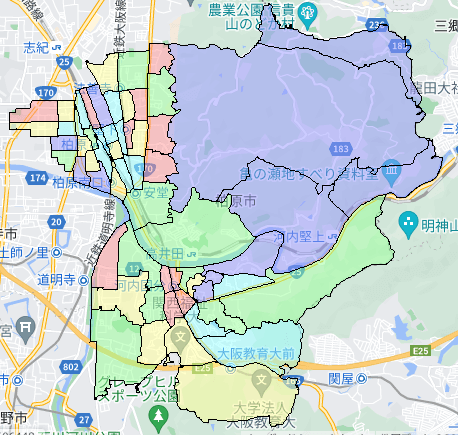 大阪府柏原市の人口・世帯数データ|ポスティングのフィールド 大阪府柏原市の人口・世帯数データ|ポスティングのフィールド