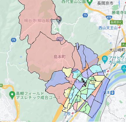 大阪府島本町でのポスティング効果を高める!人口・世帯数データ 大阪府島本町でのポスティング効果を高める!人口・世帯数データ
