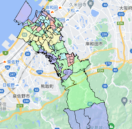 大阪府貝塚市でのポスティング効果を高める!人口・世帯数データ 大阪府貝塚市でのポスティング効果を高める!人口・世帯数データ
