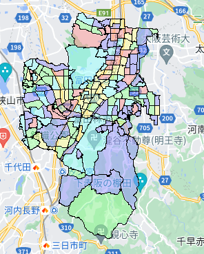 大阪府富田林市でのポスティング効果を高める！人口・世帯数データ
