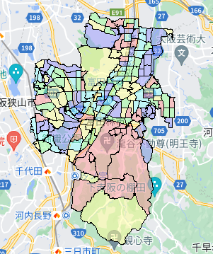 大阪府富田林市でのポスティング効果を高める！人口・世帯数データ
