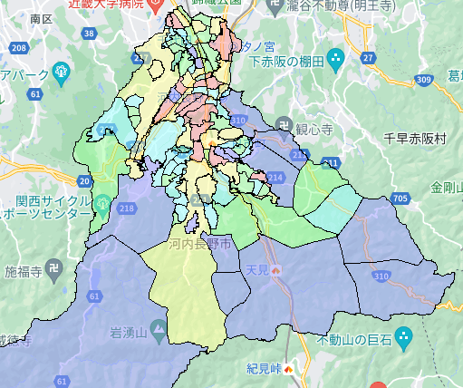 河内長野市でのポスティング効果を高める!人口・世帯数データ 河内長野市でのポスティング効果を高める!人口・世帯数データ