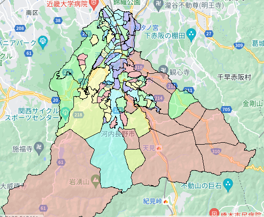 河内長野市でのポスティング効果を高める!人口・世帯数データ 河内長野市でのポスティング効果を高める!人口・世帯数データ