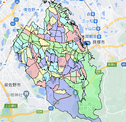 大阪府熊取町でのポスティング効果を高める!人口・世帯数データ 大阪府熊取町でのポスティング効果を高める!人口・世帯数データ