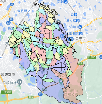 大阪府熊取町でのポスティング効果を高める!人口・世帯数データ 大阪府熊取町でのポスティング効果を高める!人口・世帯数データ