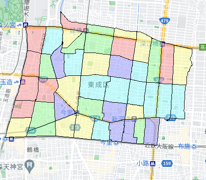 大阪市東成区でのポスティング効果を高める!人口・世帯数データ 大阪市東成区でのポスティング効果を高める!人口・世帯数データ