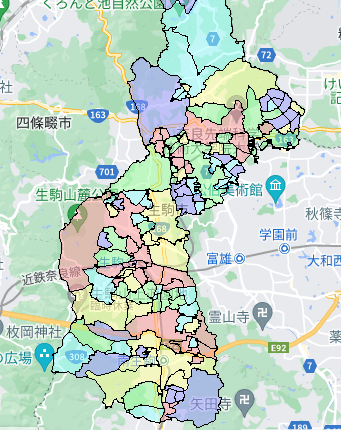 生駒市でのポスティングに役立つ人口・世帯数データ