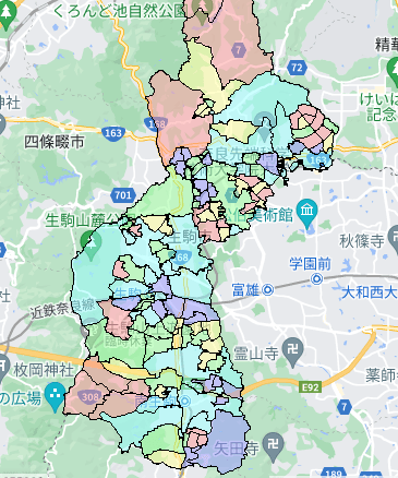 生駒市でのポスティングに役立つ人口・世帯数データ