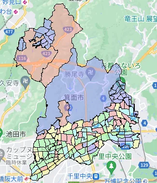 大阪府箕面市でのポスティング効果を高める！人口・世帯数データ