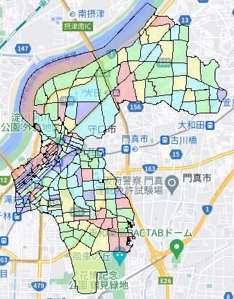 大阪府守口市でのポスティング効果を高める!人口・世帯数データ 大阪府守口市でのポスティング効果を高める!人口・世帯数データ