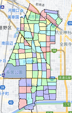 大阪市東住吉区の人口・世帯数データ|ポスティングのフィールド 大阪市東住吉区の人口・世帯数データ|ポスティングのフィールド