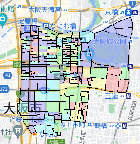 大阪市中央区でのポスティング効果を高める!人口・世帯数データ 大阪市中央区でのポスティング効果を高める!人口・世帯数データ