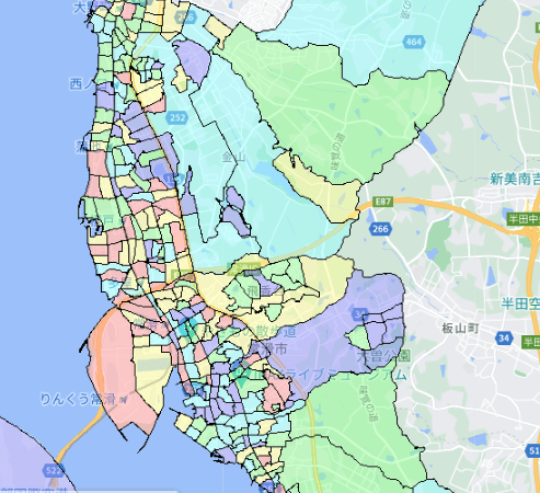 常滑市でのポスティングに役立つ人口・世帯数データ