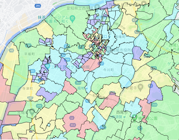 西尾市でのポスティングに役立つ人口・世帯数データ