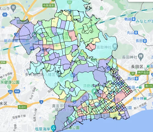 神戸市須磨区の人口・世帯数｜住宅種別データで見るポスティング配布