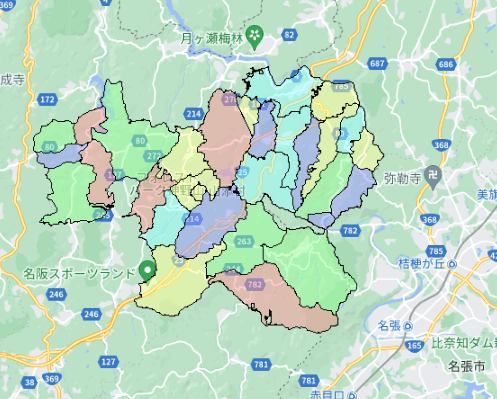 山添村でのポスティングに役立つ人口・世帯数データ 山添村でのポスティングに役立つ人口・世帯数データ
