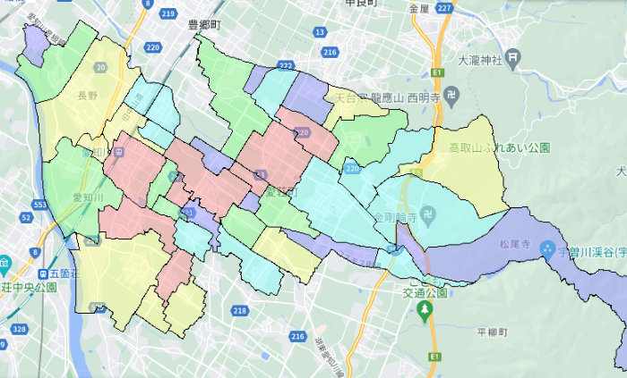 愛荘町でのポスティングに役立つ人口・世帯数データ