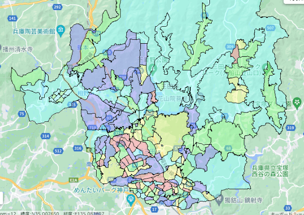 三田市でのポスティングに役立つ人口・世帯数データ 三田市でのポスティングに役立つ人口・世帯数データ