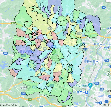加西市でのポスティングに役立つ人口・世帯数データ 加西市でのポスティングに役立つ人口・世帯数データ