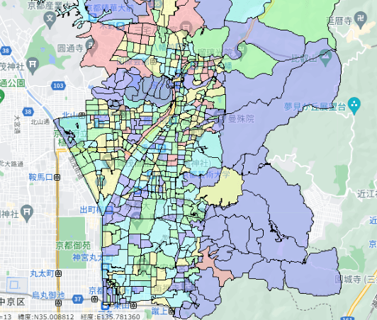 京都市左京区でのポスティングに役立つ人口・世帯数データ 京都市左京区でのポスティングに役立つ人口・世帯数データ