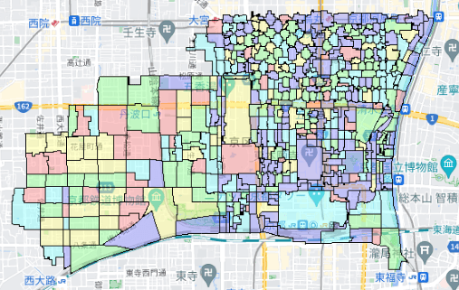 京都市下京区でのポスティングに役立つ人口・世帯数データ 京都市下京区でのポスティングに役立つ人口・世帯数データ