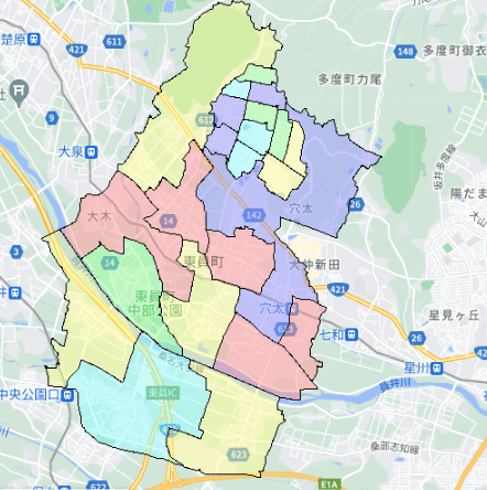 三重県東員町でのポスティングに役立つ人口・世帯数データ