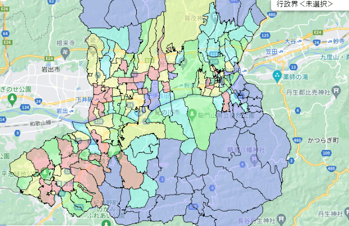 紀の川市でのポスティングに役立つ人口・世帯数データ