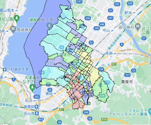 草津市でのポスティングに役立つ人口・世帯数データ