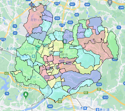 小野市でのポスティングに役立つ人口・世帯数データ 小野市でのポスティングに役立つ人口・世帯数データ