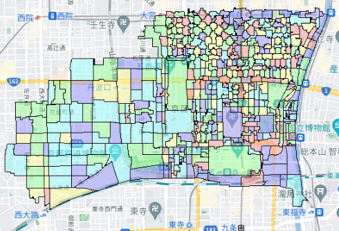 京都市下京区でのポスティングに役立つ人口・世帯数データ 京都市下京区でのポスティングに役立つ人口・世帯数データ