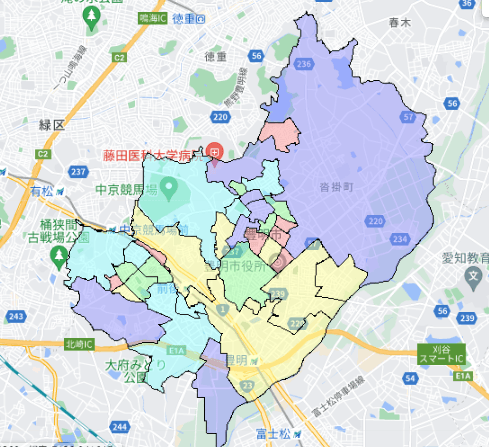 豊明市でのポスティングに役立つ人口・世帯数データ