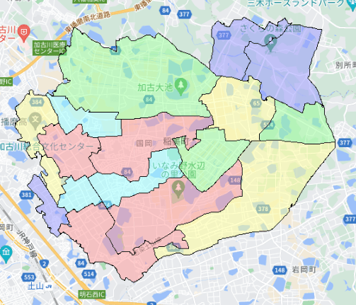稲美町でのポスティングに役立つ人口・世帯数データ