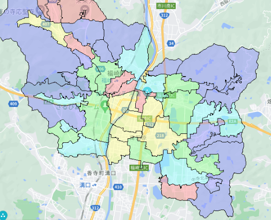 福崎町でのポスティングに役立つ人口・世帯数データ