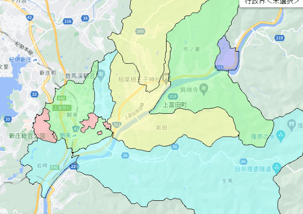 上富田町の人口及び世帯数｜ポスティングのフィールド