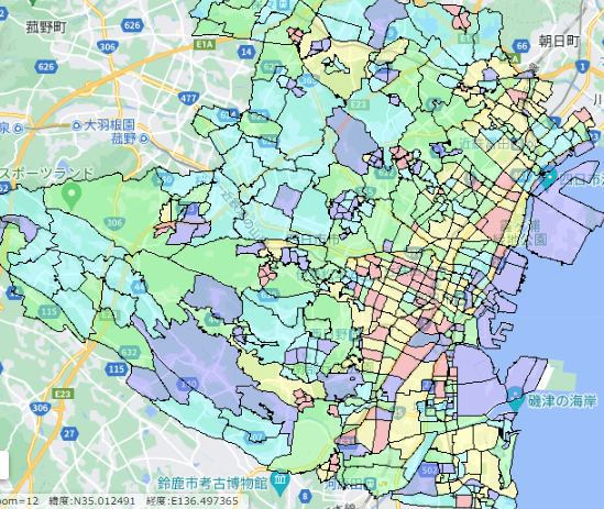 四日市市でのポスティングに役立つ人口・世帯数データ 四日市市でのポスティングに役立つ人口・世帯数データ