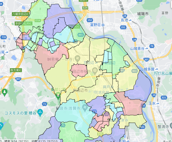 京田辺市でのポスティングに役立つ人口・世帯数データ