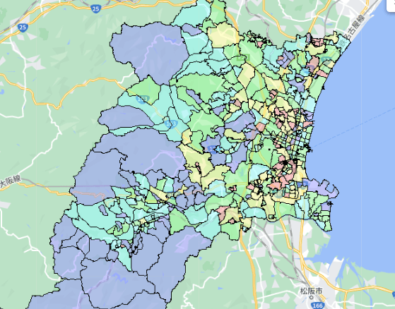 三重県津市でのポスティングに役立つ人口・世帯数データ