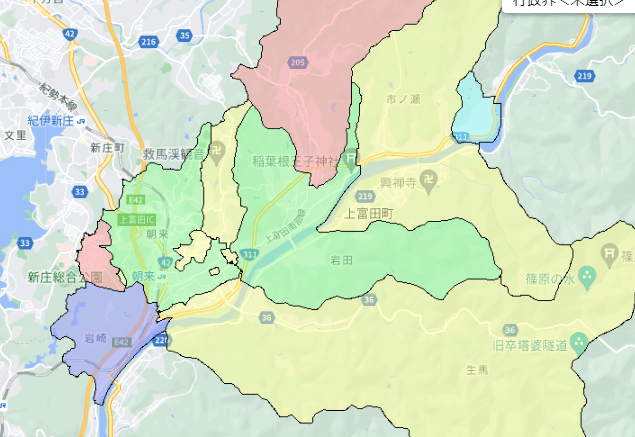 上富田町の人口及び世帯数｜ポスティングのフィールド