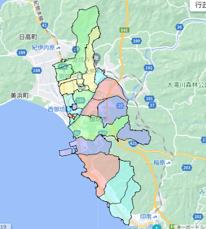 御坊市でのポスティングに役立つ人口・世帯数データ