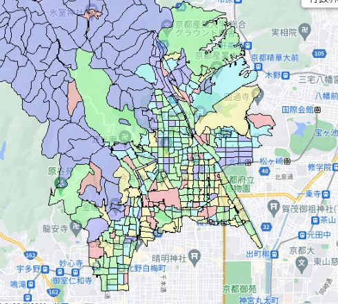 京都市北区でのポスティングに役立つ人口・世帯数データ 京都市北区でのポスティングに役立つ人口・世帯数データ